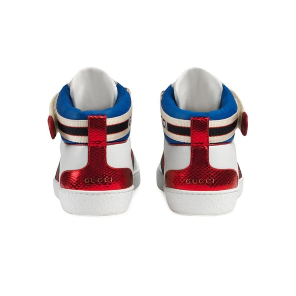🥳💕HOST PIC💕🥳 Gucci Stripe Ace High- Top Sneakers NEW IN BOX - Picture 3 of 10